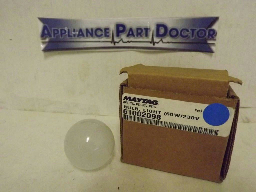 MAYTAG WHIRLPOOL REFRIGERATOR 61002098 LIGHT BULB NEW MAYTAG WHIRLPOOL REFRIGERATOR 61002098 LIGHT BULB NEW